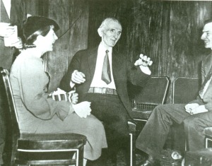 Tesla during an interview at the Hotel New Yorker, 1935